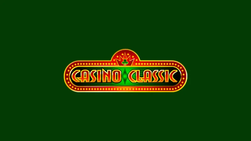 Casino Classic gaming interface showing slots and live casino options